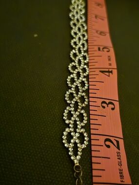 Rhinestone Linked Bracelet - Silver Sparkle